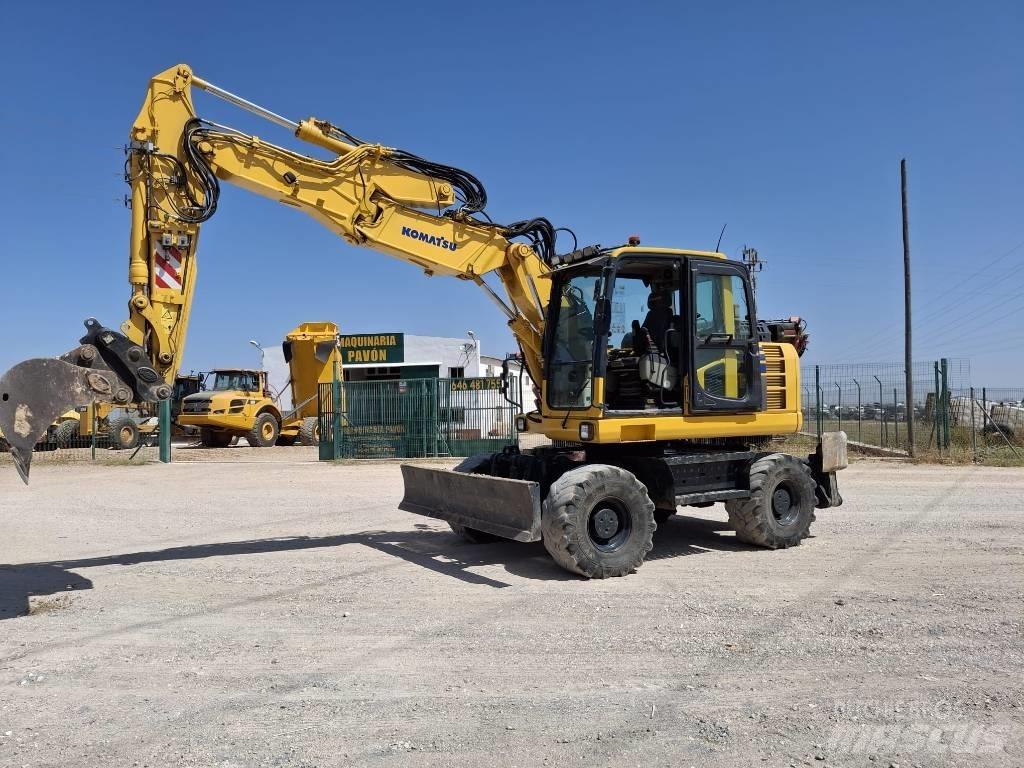 Komatsu PW 148-8 Ratiniai ekskavatoriai