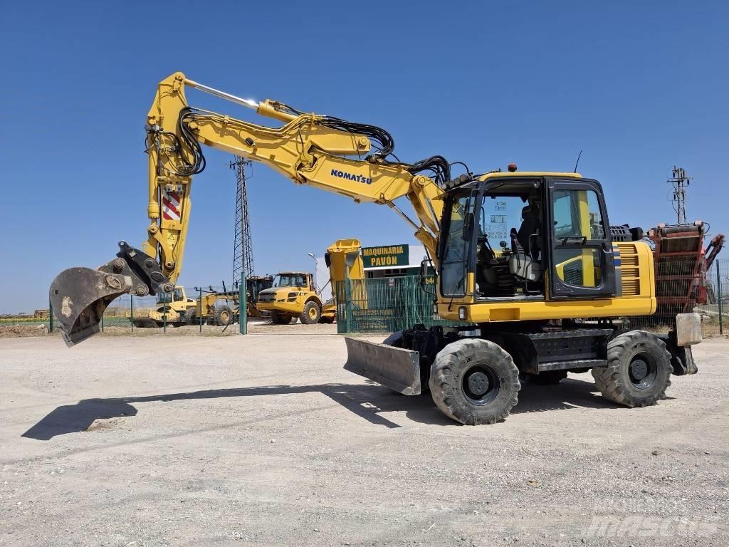 Komatsu PW 148-8 Ratiniai ekskavatoriai