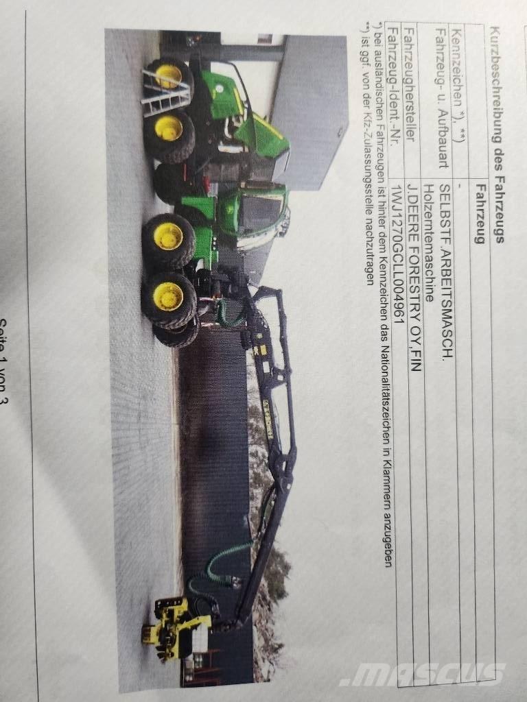 John Deere 1270 G Miško technika (Harvesteriai)