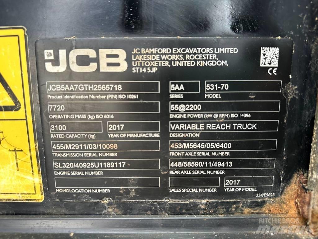 JCB 531-70 Teleskopiniai krautuvai