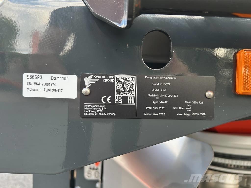 Kubota DSM 1100 Mineralinių trąšų barstytuvai