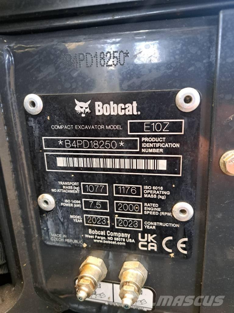 Bobcat E10Z Mini ekskavatoriai < 7 t