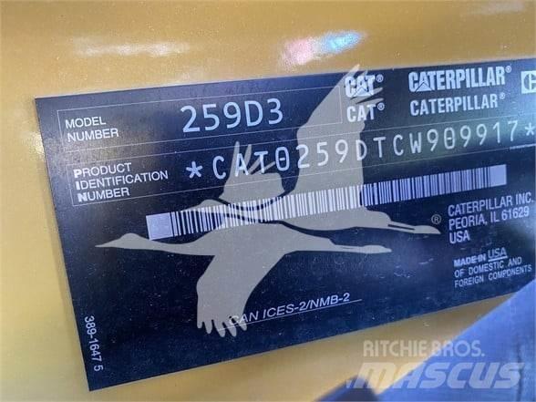 CAT 259D3 Krautuvai su šoniniu pasukimu