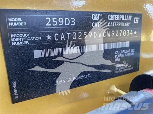 CAT 259D3 Krautuvai su šoniniu pasukimu