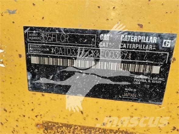 CAT 335F LCR Vikšriniai ekskavatoriai