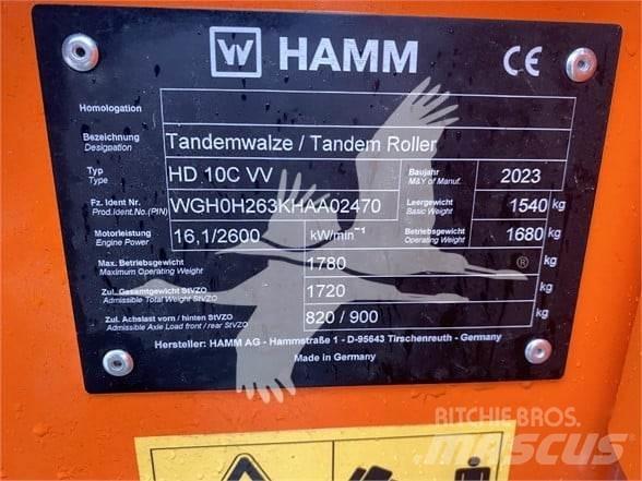 Hamm HD10CVV Vieno būgno volai