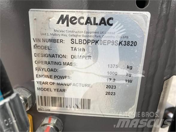 Mecalac TA1EH Statybiniai savivarčiai sunkvežimiai