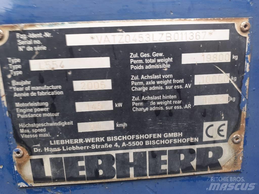Liebherr L 554 Naudoti ratiniai krautuvai