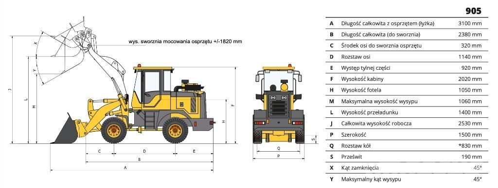 Günstig 905 Teleskopiniai krautuvai žemės ūkiui