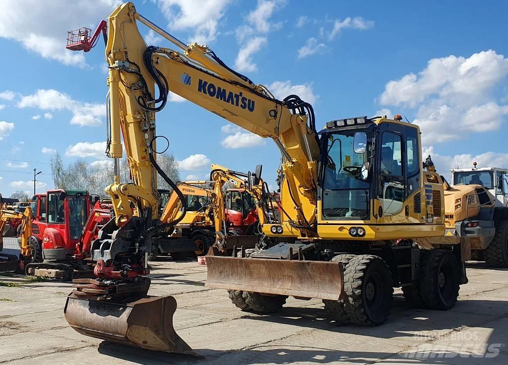 Komatsu PW148-10 Ratiniai ekskavatoriai