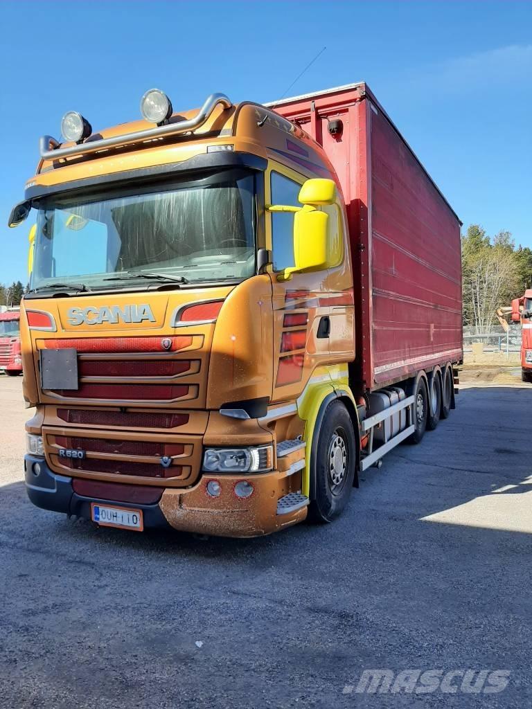 Scania R 520 Priekabos su tentu