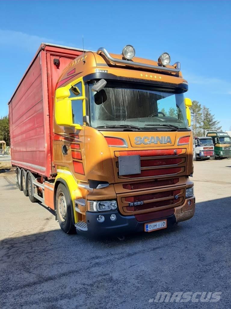 Scania R 520 Priekabos su tentu