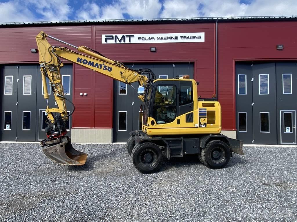 Komatsu PW 148-10 Ratiniai ekskavatoriai