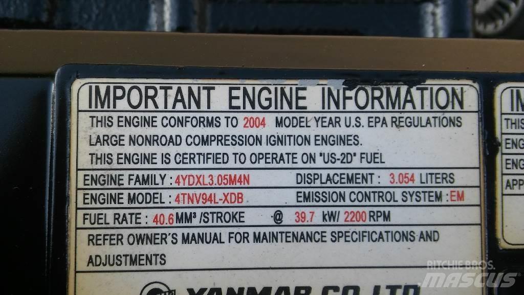 Yanmar 4TNV94L-XDB Mini ekskavatoriai < 7 t