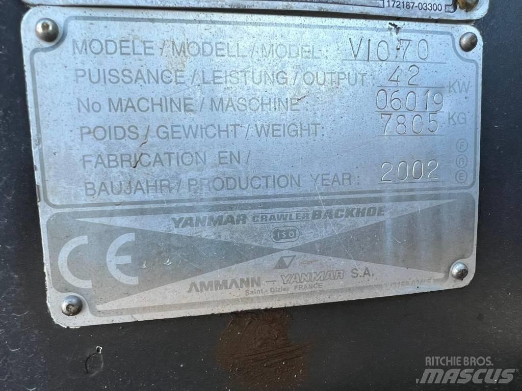 Yanmar Vio 70 Vikšriniai ekskavatoriai