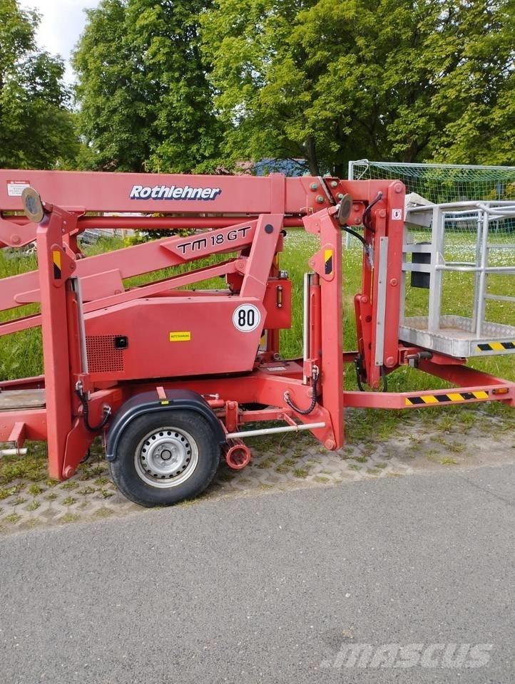 Europelift TM 18 GT Ant priekabų montuojamos kėlimo platformos