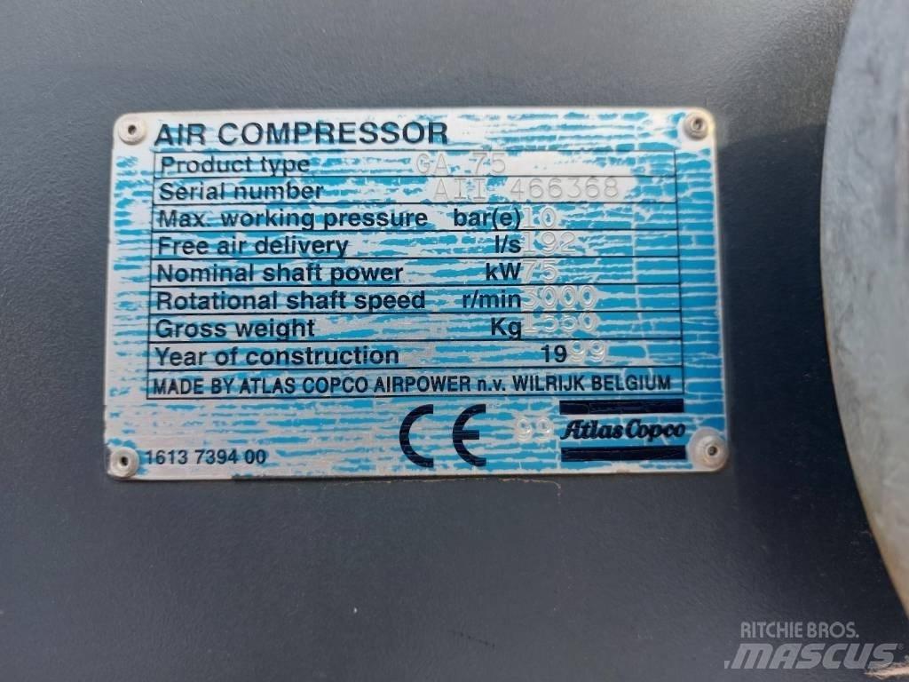 Atlas Copco GA 75 Kompresoriai