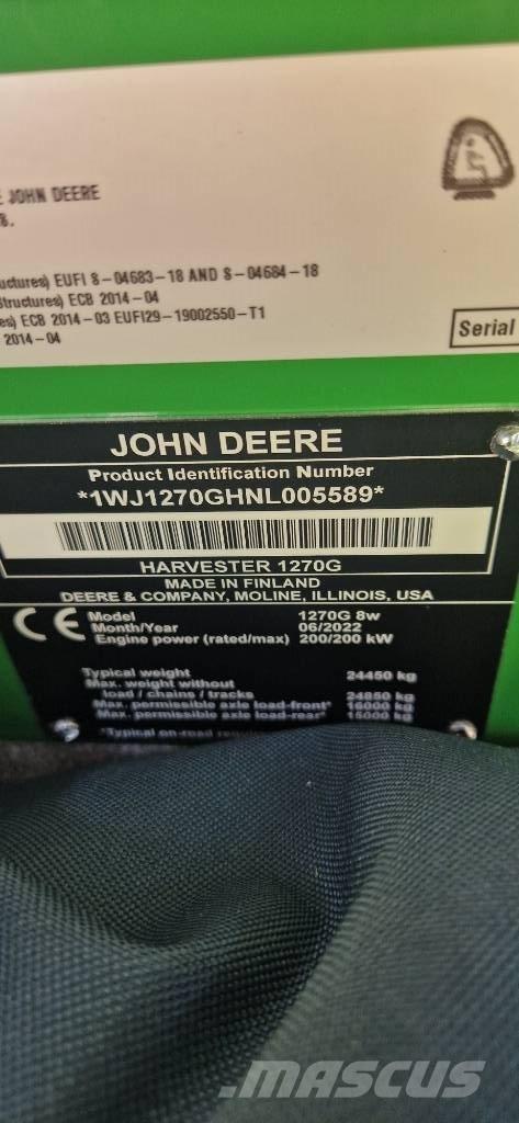 John Deere 1270 G Miško technika (Harvesteriai)