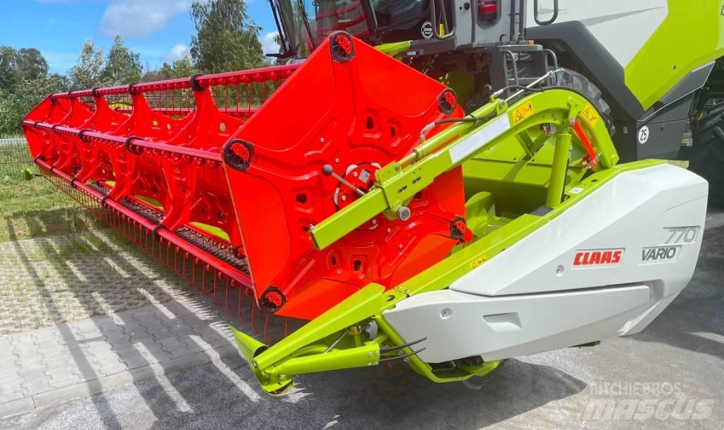 CLAAS VARIO 770 Derliaus nuėmimo kombainų galvos
