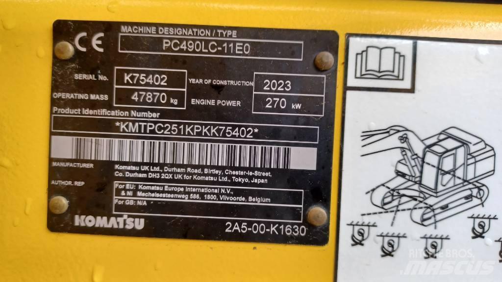 Komatsu PC 490 LC-11 Vikšriniai ekskavatoriai