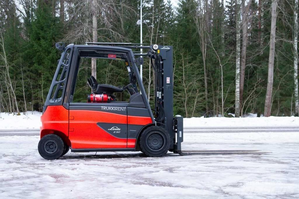 Linde E 50 Elektriniai šakiniai krautuvai