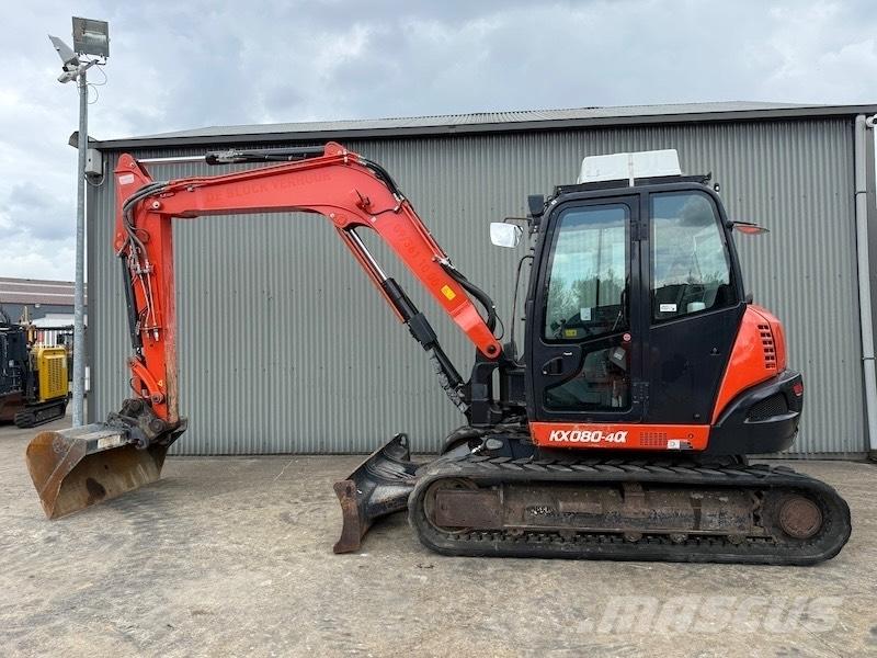 Kubota KX 080-4 Vidutinės galios ekskavatoriai 7-12 t