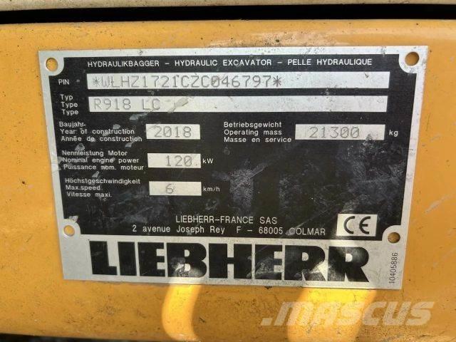 Liebherr R918 LC Vikšriniai ekskavatoriai