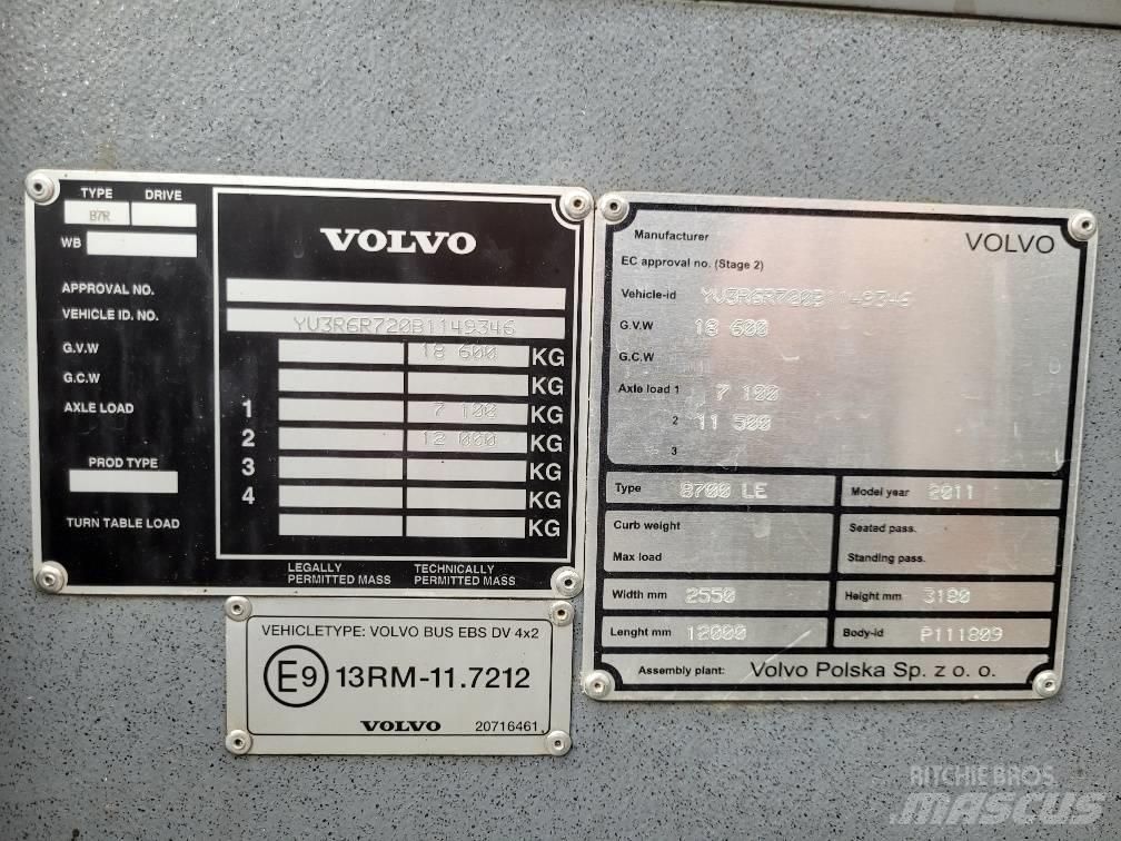 Volvo B7RLE 8700 EEV Miesto autobusai