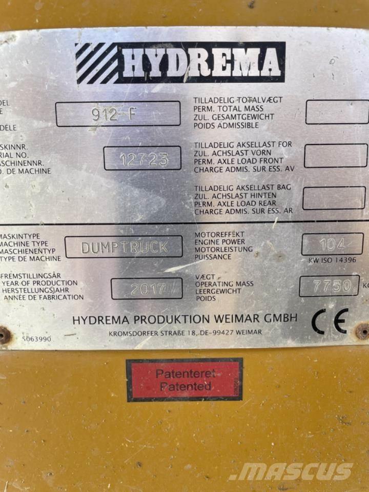Hydrema 912FS Statybiniai savivarčiai sunkvežimiai