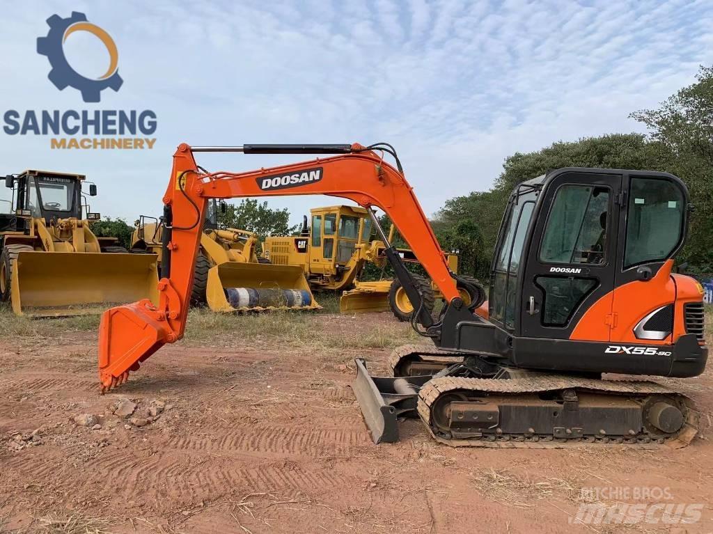 Doosan DX 55 Mini ekskavatoriai < 7 t