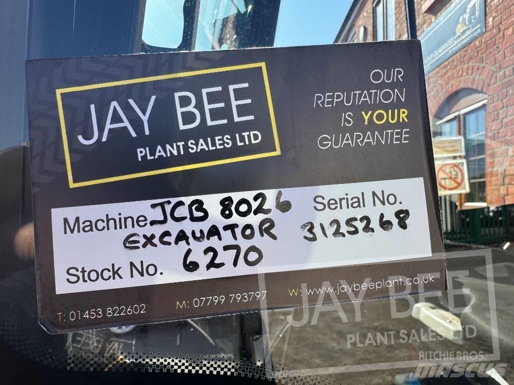 JCB 8026 CTS Mini ekskavatoriai < 7 t