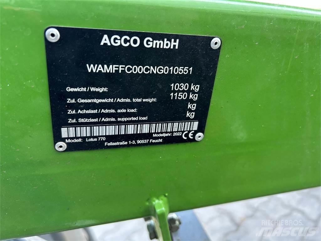 Fendt Lotus 770 Šieno grėbliai ir vartytuvai