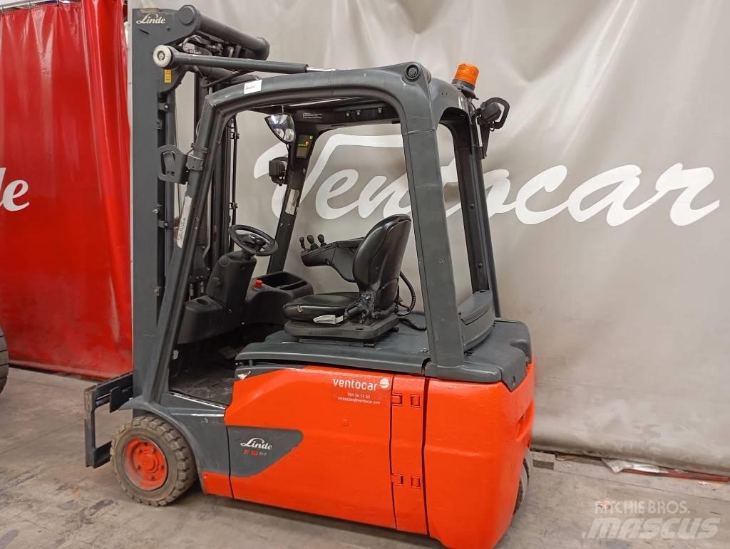 Linde E 16 Elektriniai šakiniai krautuvai