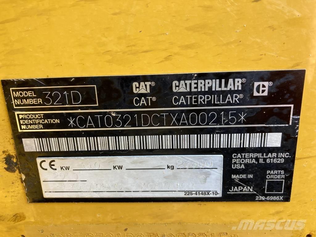 CAT 321 D Vikšriniai ekskavatoriai