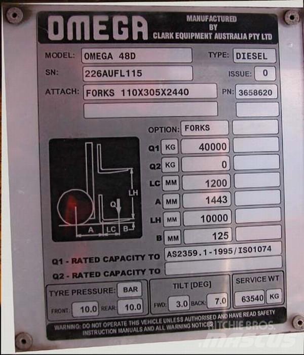 Omega Omega	48D FLT Naudoti konteinerių krautuvai
