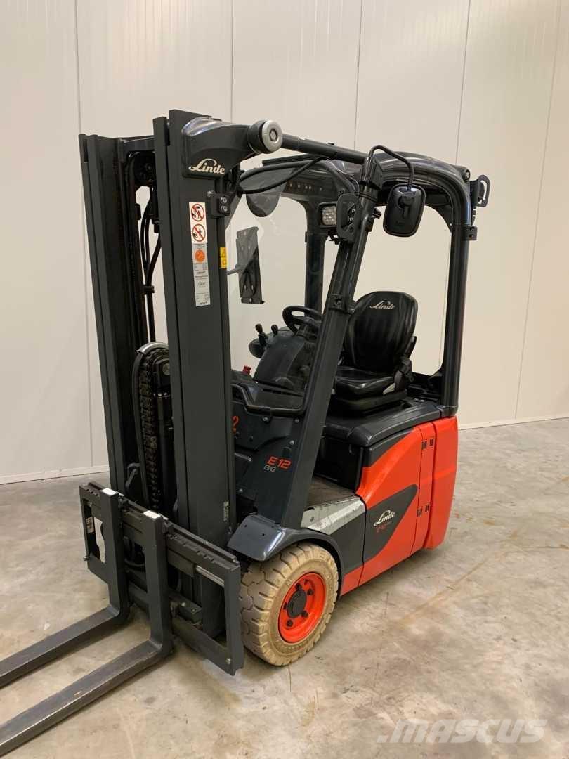 Linde E12 Elektriniai šakiniai krautuvai