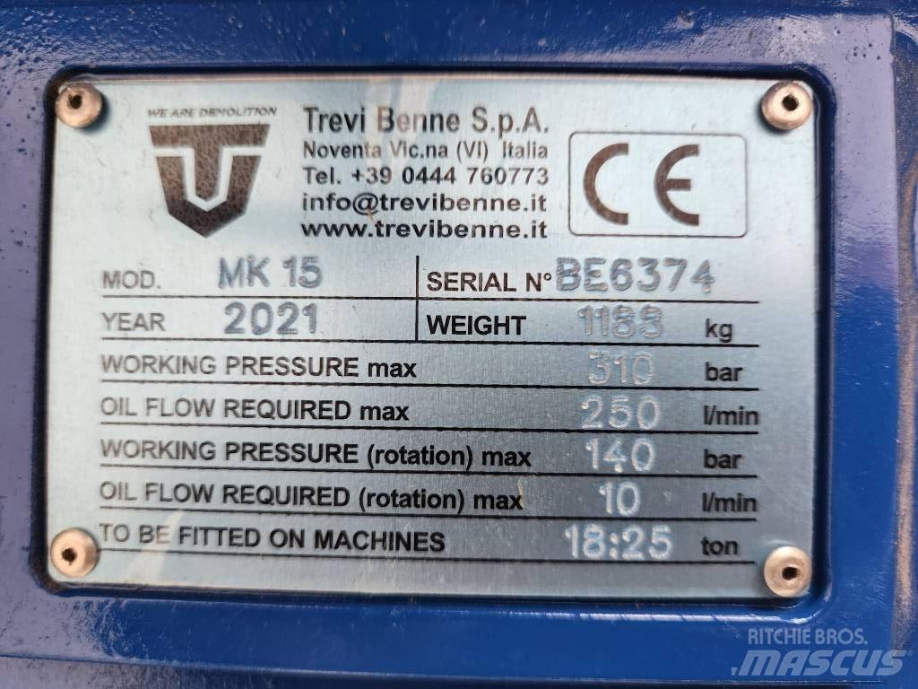 Trevibenne MK15 Trupintuvai