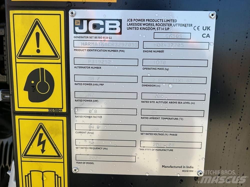 JCB G65QS Dyzeliniai generatoriai