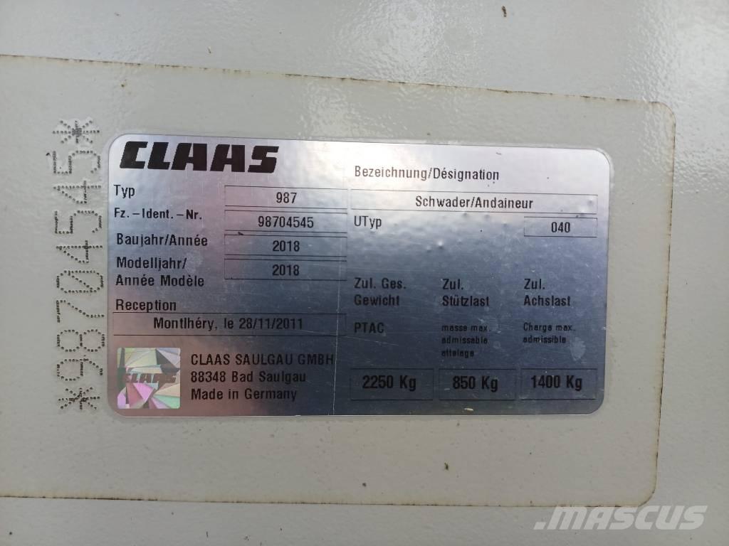 CLAAS Liner 2800 Pradalges formuojantys padargai