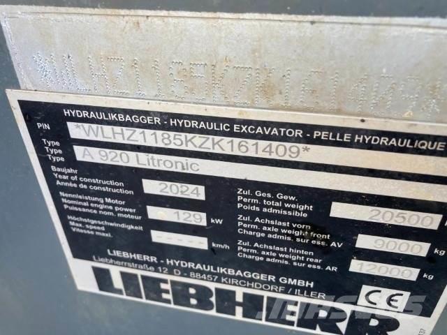 Liebherr A920 Ratiniai ekskavatoriai