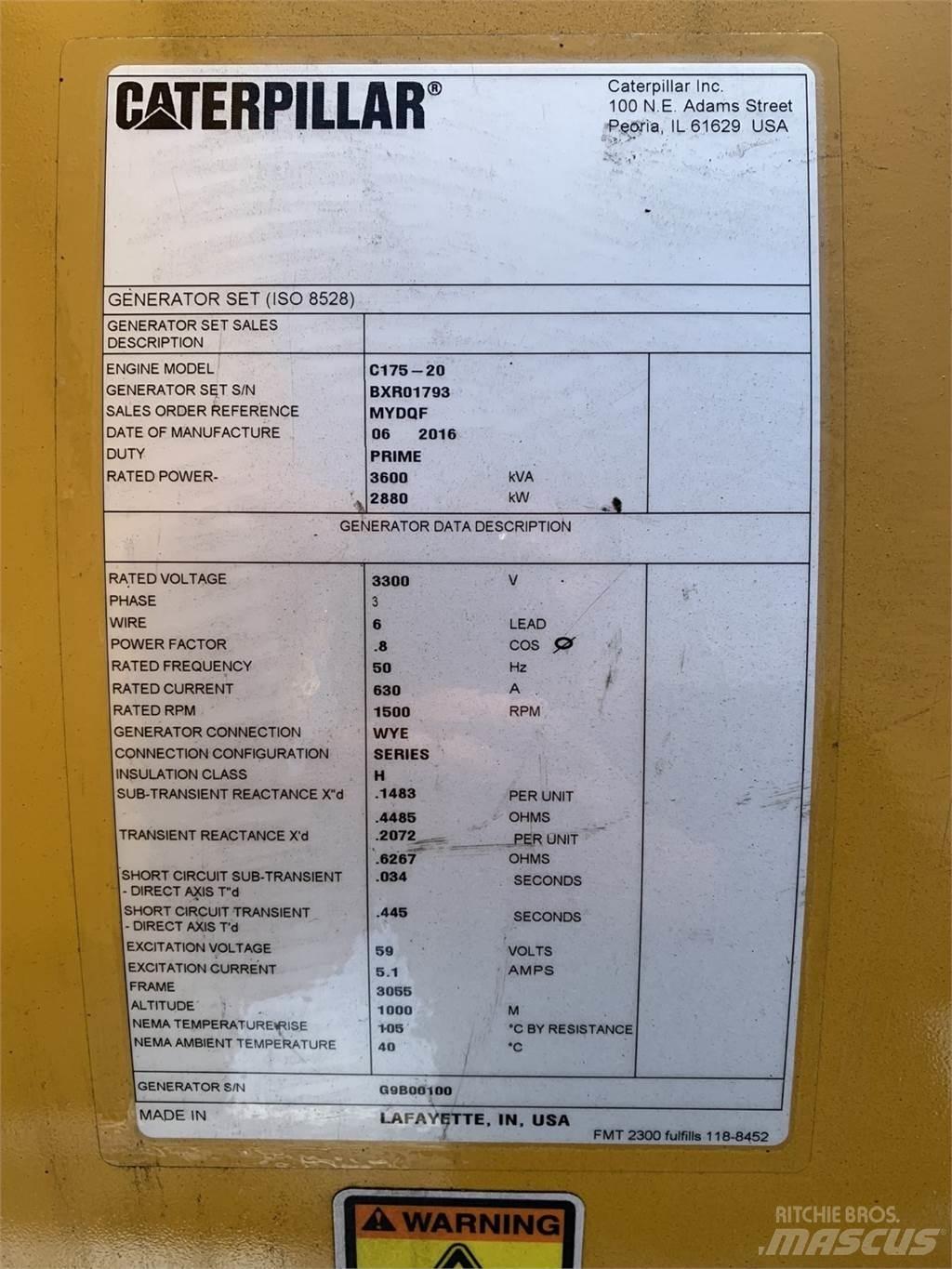 CAT SR5 Kiti generatoriai