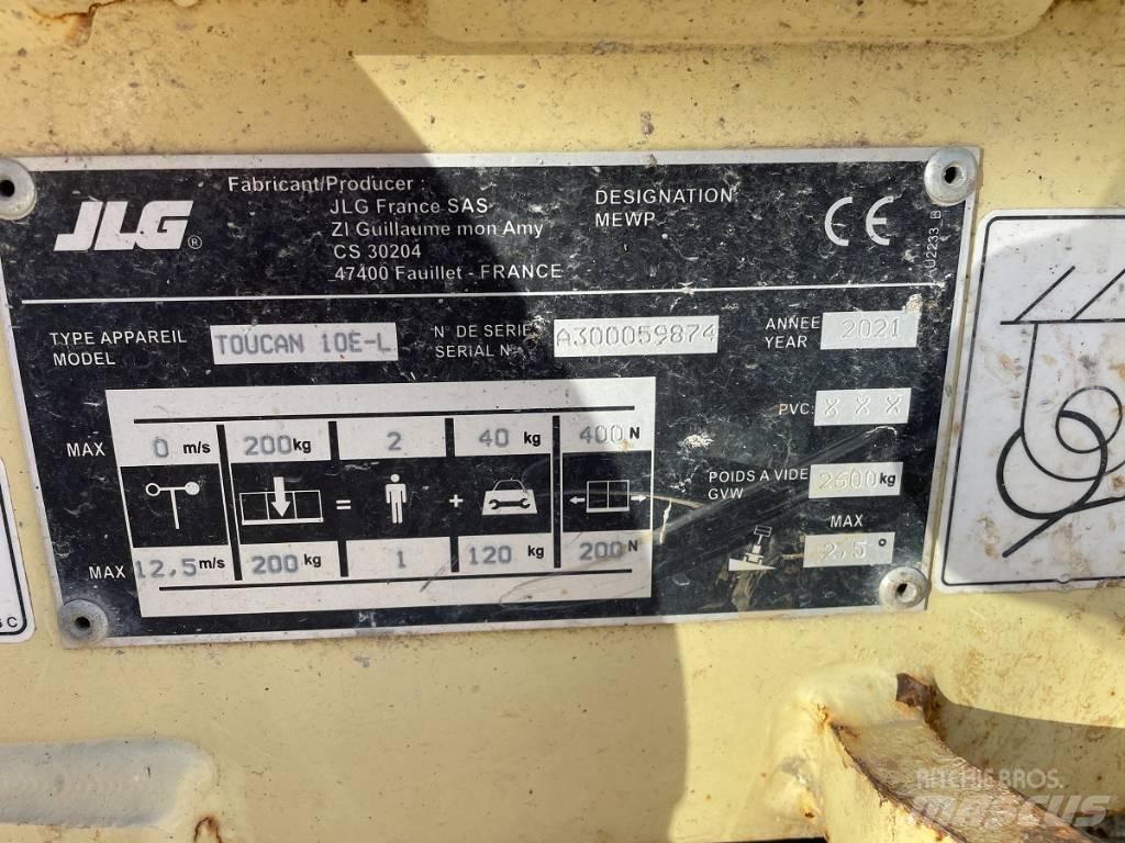 JLG Toucan 10 E Vertikalūs stiebiniai keltuvai