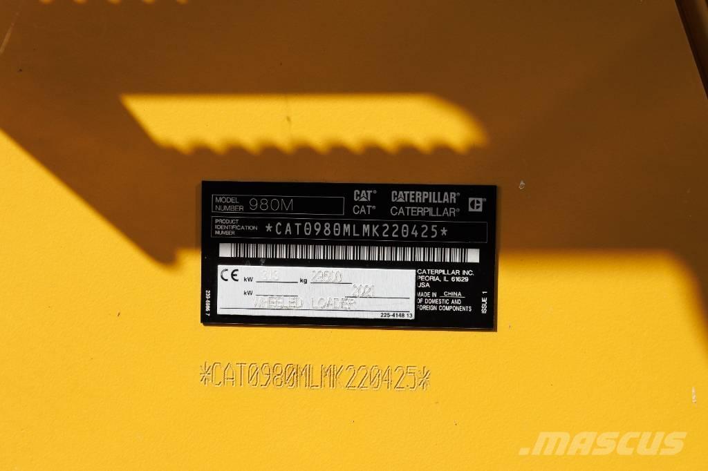 CAT 980 M Naudoti ratiniai krautuvai