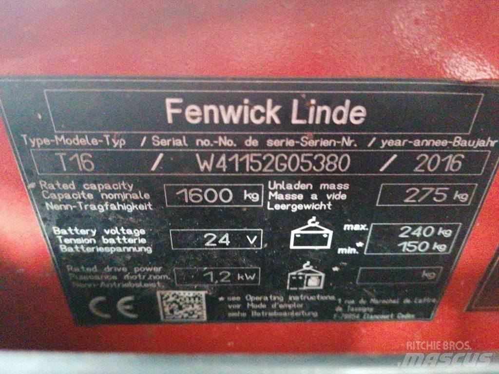 Linde T16 Mažų aukščių keltuvai