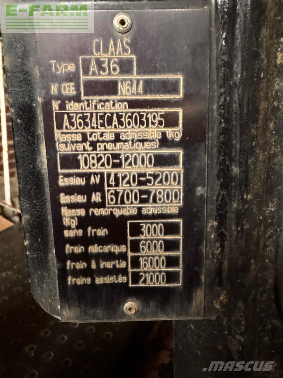 CLAAS ARION 650 Traktoriai