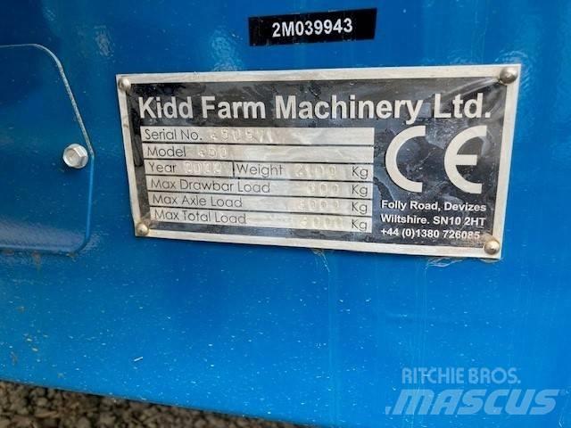  KIDD 450T Ryšulių smulkinimo, pjaustymo ir išvyniojimo įrenginiai