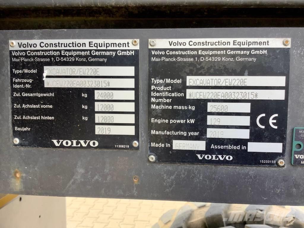 Volvo EW 220 E Ratiniai ekskavatoriai