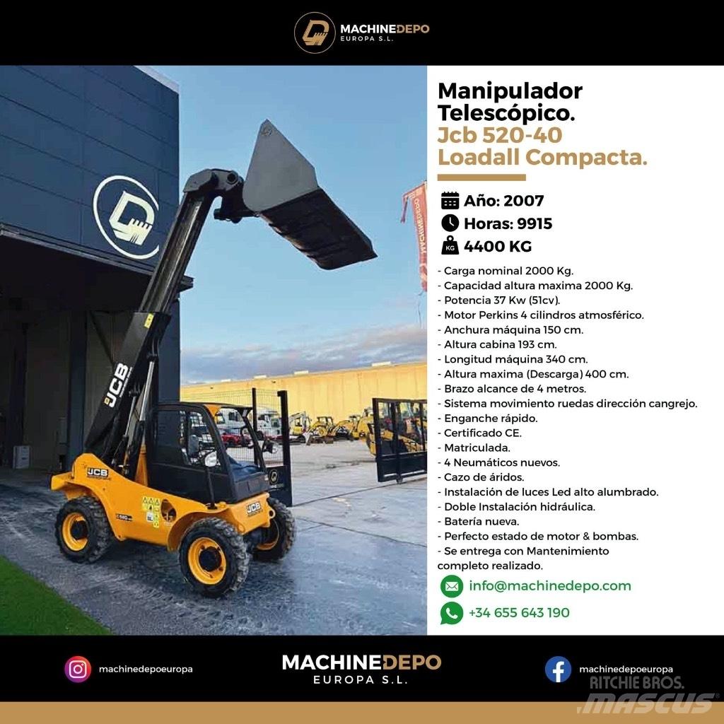 JCB 520-40 Teleskopiniai krautuvai
