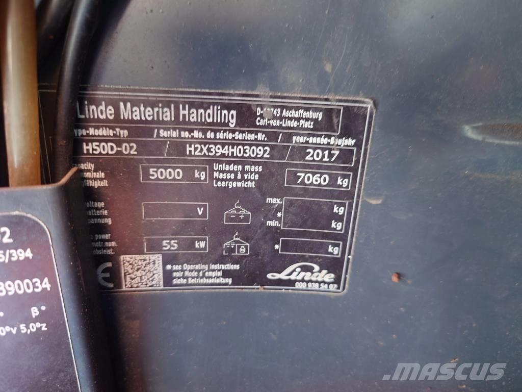 Linde H 50 D Dyzeliniai krautuvai