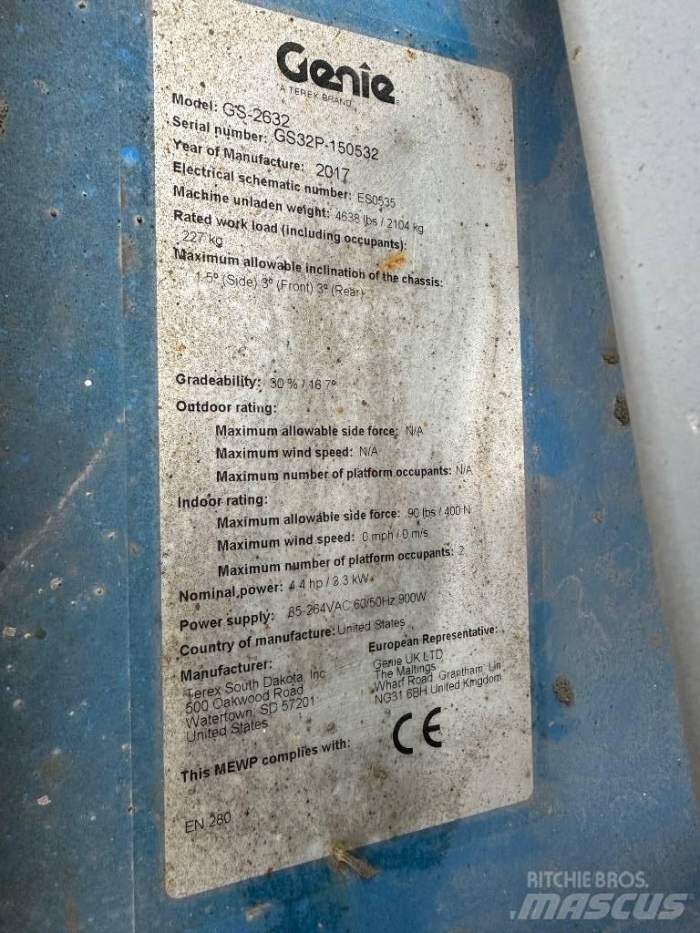 Genie GS 2632 Žirkliniai keltuvai
